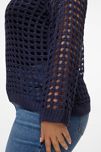 Veromoda Curve VMCIBIZA LS BOATNECK KRÁTKÝ PULLOVER CUR