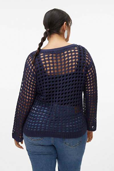 Veromoda Curve VMCIBIZA LS BOATNECK KRÁTKÝ PULLOVER CUR