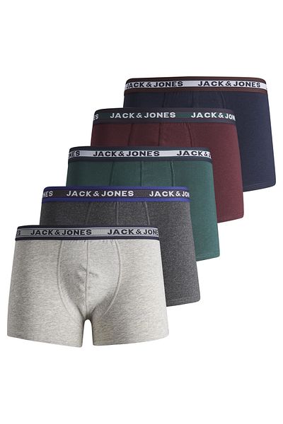 Jack & Jones Trunk Unterhosen Trunks 5er Pack Unterhosen Shorts JACOLIVER