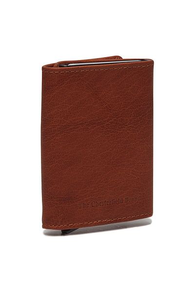 The Chesterfield Brand Antique Buff Credit card case RFID protection Leather 7 cm