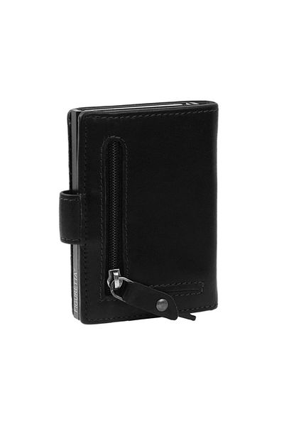 The Chesterfield Brand Wax Pull Up Credit card case RFID protection Leather 7 cm