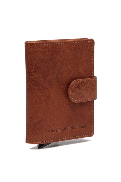The Chesterfield Brand Antique Buff Credit card case RFID protection Leather 7 cm
