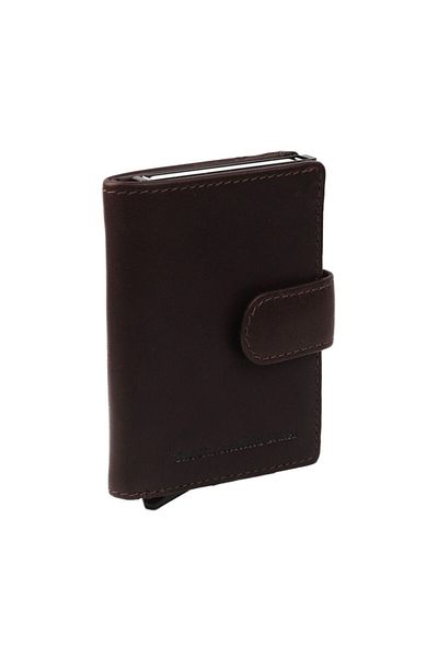 The Chesterfield Brand Wax Pull Up Credit card case RFID protection Leather 7 cm