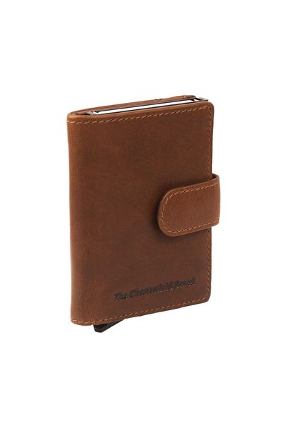The Chesterfield Brand Wax Pull Up Credit card case RFID protection Leather 7 cm