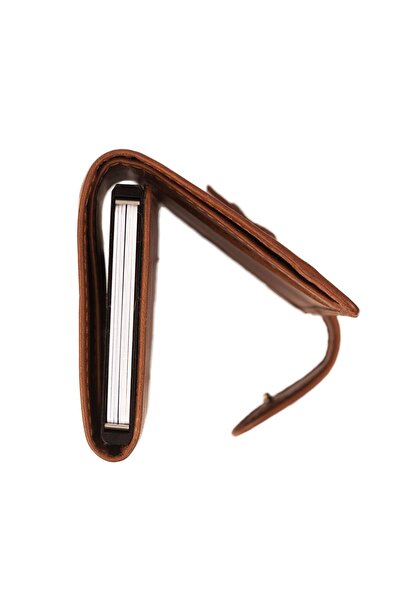 The Chesterfield Brand Wax Pull Up Credit card case RFID protection Leather 7 cm