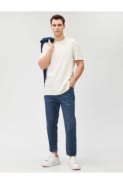Koton Men's Clothing Jeans 3sam40401nd Light Indigo Light Indigo
