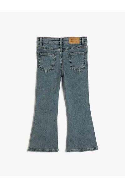 Koton Îmbrăcăminte pentru fete Pantaloni 4WKG40004AD Light Indigo Light Indigo
