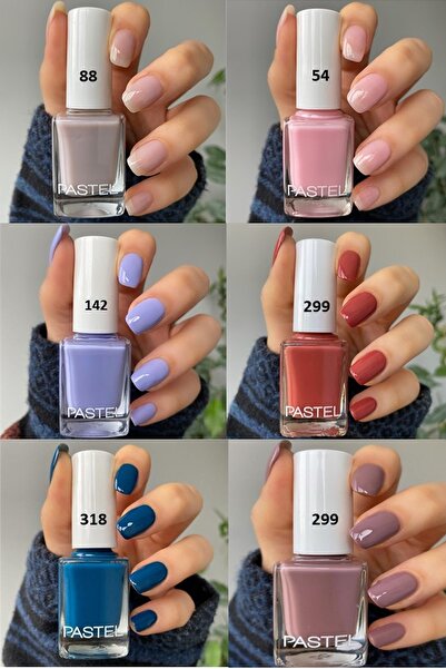 Pastel 6'li Set 54 - 88 - 142 - 299 - 311 - 318 - Hediye Çanta