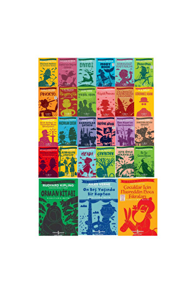 TÜRKİYE İŞ BANKASI KÜLTÜR YAYINLARI Ilköğretim Dünya Çocuk Klasikleri Yüz Tem...