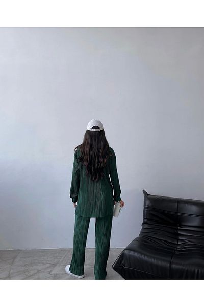 Ekim Store Crinkle Shirt Pants Set