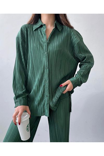 Ekim Store Crinkle Shirt Pants Set