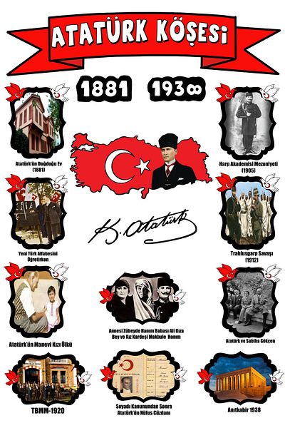 SIRADIŞI REKLAM Ataturk Corner 1 - Βινύλιο, 70x100 εκ