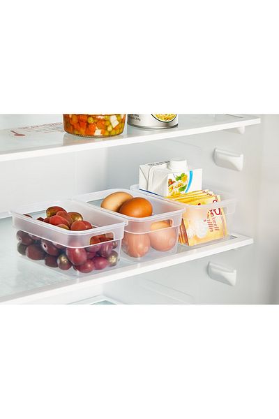 Ecolux 950 ml Eco Organizer 3 Pieces Refrigerator and Cabinet Drawer Organizer - Transparent