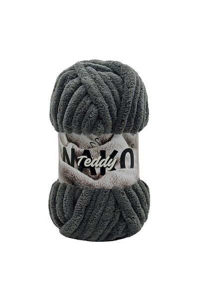 NAKO Σκούρο Γκρι 200 γρ Νήμα Πλεξίματος Teddy Νο 5479