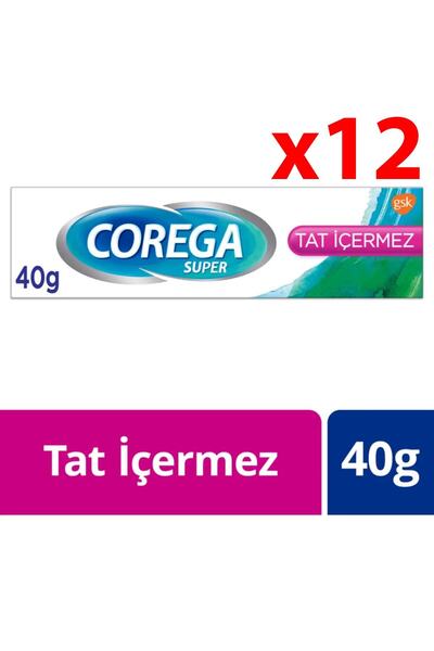 Corega Tat Içermez Protez Yapıştırıcı Krem 40gr 12 Adet Cbkshop