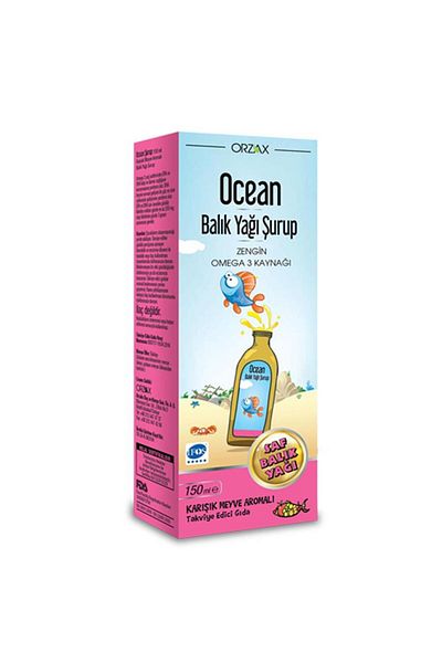 Ocean Orzax 150 Ml Fruit Fish Oil Syrup