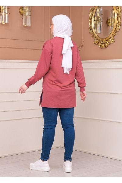 Birol Triko Dried Rose Women's Hijab Tunic
