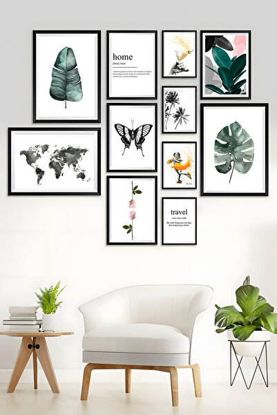 Artavessa 11 Parça Çerçeve Görünümlü Mdf Tablo Seti