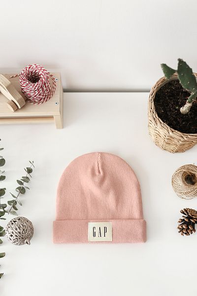 Doğan Collection Ribbed Labeled Powder Beret