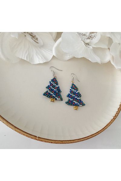 İPAR AKSESUAR SAND BEADS EMBROIDERY HANDMADE EARRING