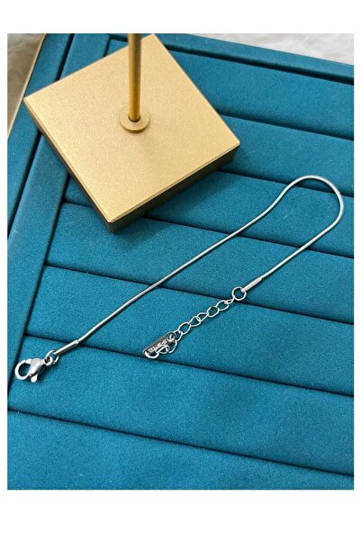 ESJ Unisex Italian Snake Chain Stainless Steel Bracelet - Thinner 1 Mm, 16 5 cm