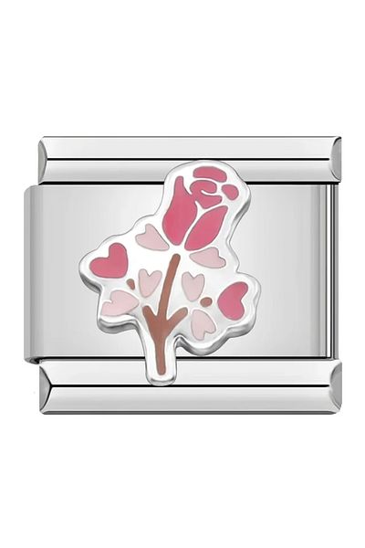RoseCo00 Italian Steel Bracelet Charm