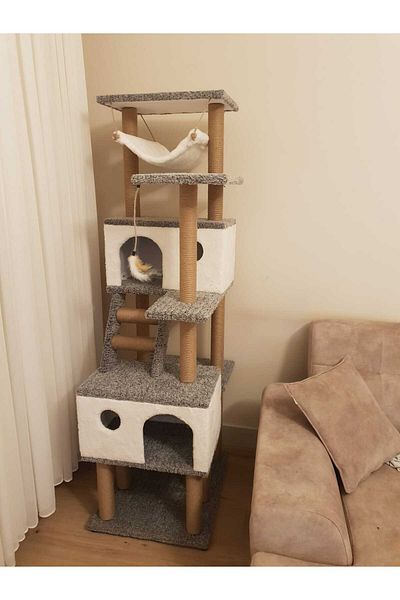 pethomealpi Cat Scratching House and Play Platform