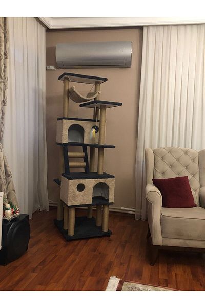 pethomealpi Cat Scratching House and Play Platform