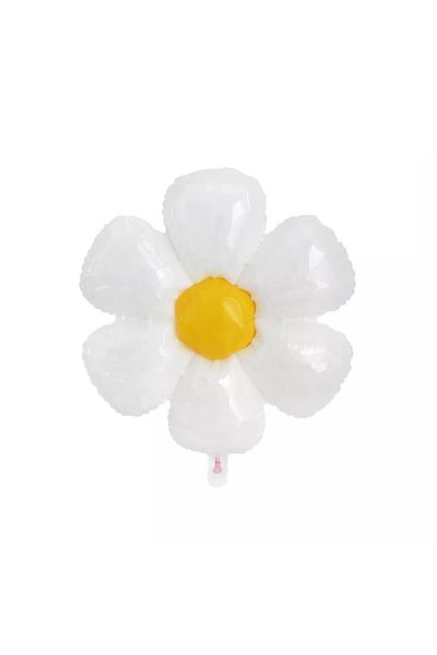 LOTUS PARTY Gold Plexi Daisy One Writing Set - 1 Year Old Birthday Balloon, Daisy Foil