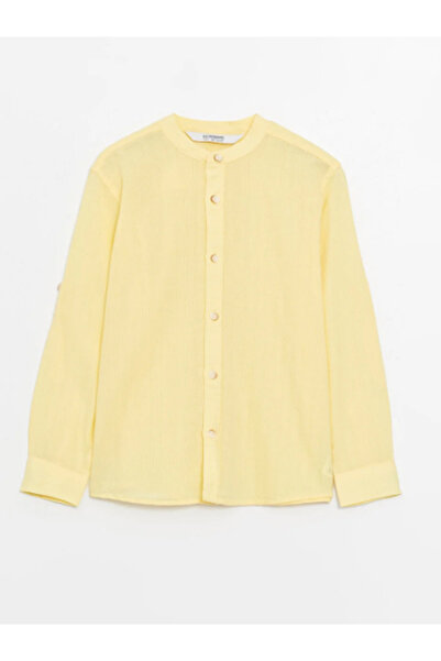 LC Waikiki Hakim Yaka Basic Uzun Kollu Erkek Çocuk Gömlek 23 Nisan Bayram S4AY94Z4