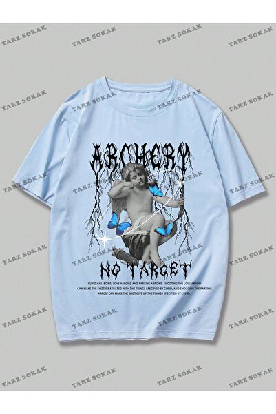 Tarzsokak Tricou cu slogan și grafică Cupidon pentru bărbați KOD Trend Street...