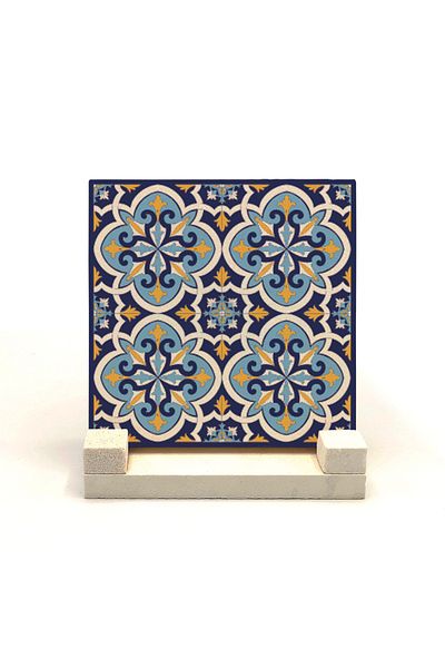 Sadrazam Настолен плот с италиански мотив и естествен камък 10x10 Kd-73