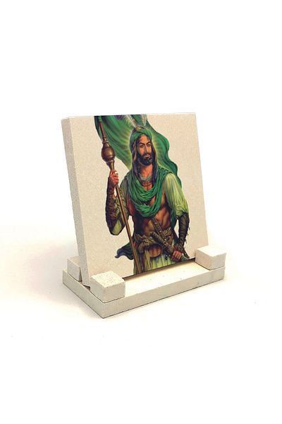 BAKSEPETE HzHüseyin Design Printed Natural Stone Desktop 10x10 Krg-84