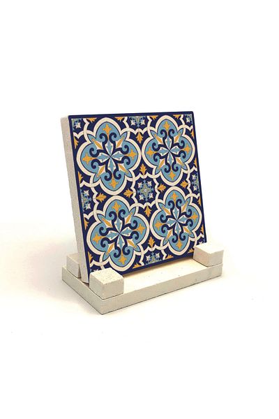 Sadrazam Настолен плот с италиански мотив и естествен камък 10x10 Kd-73