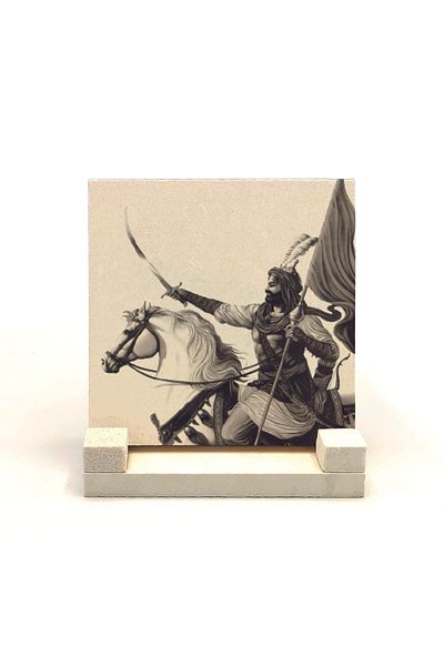 BAKSEPETE HzHüseyin Design Printed Natural Stone Desktop 10x10 Krg-85
