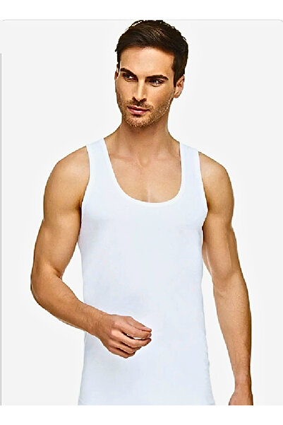 Tutku Elit Συσκευασία 6 τεμαχίων ανδρικών λευκών βαμβακερών χτενισμένων εσώρο...