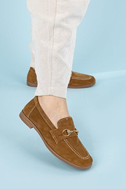 Getcho Сукняна взуття з замші, гірчичного кольору, з пряжкою