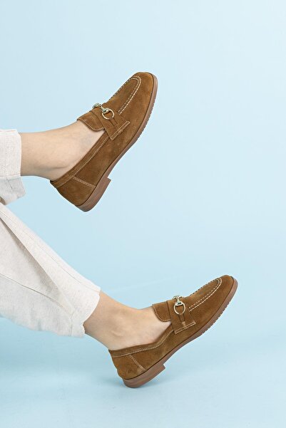 Getcho Сукняна взуття з замші, гірчичного кольору, з пряжкою