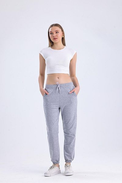 Miss Murem 2 Rope Jogger Pants-DARK GRAY
