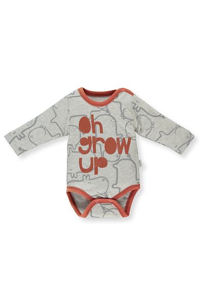 Bebetto ORGANIC LITTLE GUY LONG SLEEVE BODY MOON PRINT (ORGANIC LITTLE GUY) T3237