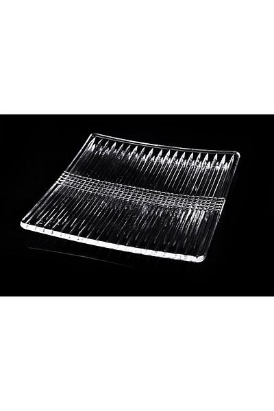 Mikasa Moor Square 2-Piece Glass Serving Plate 28x28x2cm