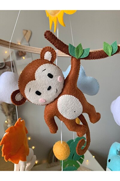 FN Hayvan Figürlü Safari Model Bebek Beşik Dönencesi Bebek Odası Dekorasyon