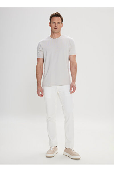 ALTINYILDIZ CLASSICS Crew Neck Light Gray Men's T-Shirt 4C 4800000012