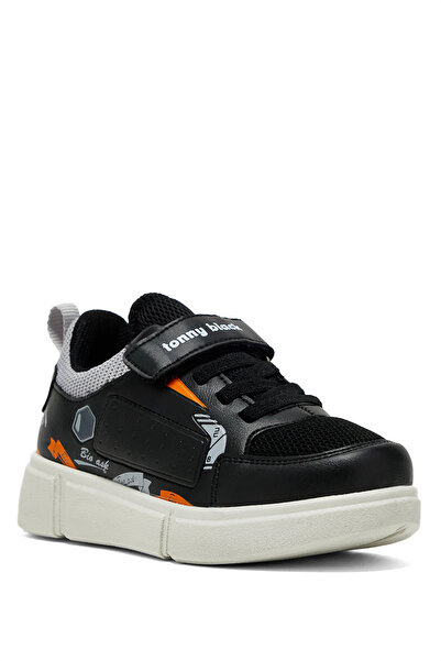 Tonny Black Gyermek uniszex Black Ice kényelmes tépőzáras cipő