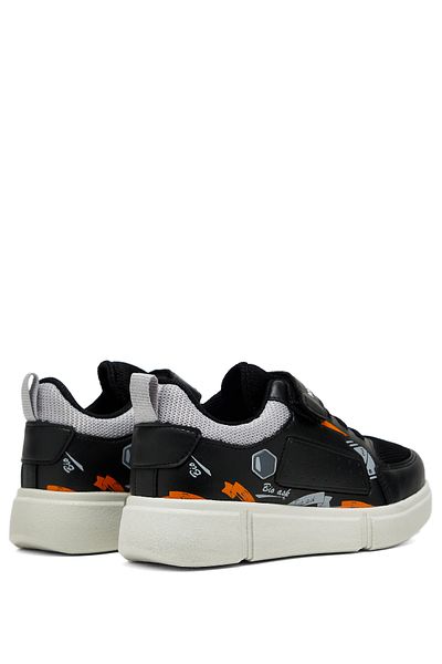 Tonny Black Kinder Unisex Black Ice Bequeme Passform Klettschuhe