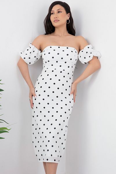 PULLIMM Rochie Glop cu buline JNL2076
