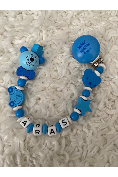 NeşeliAtölyem Renkli bebek emzik zinciri
