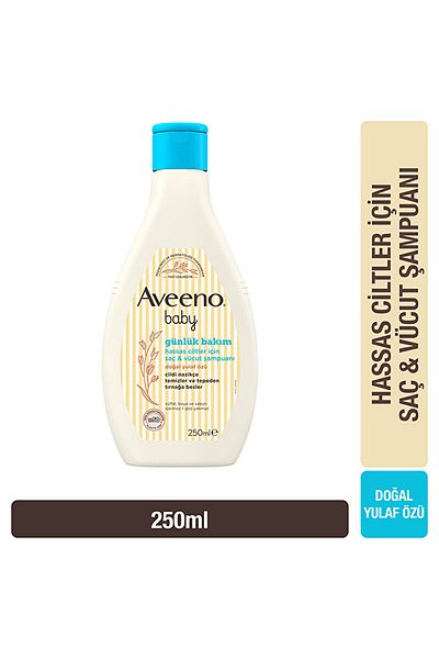 AVEENO شامبو بيبي كير اليومي للشعر والجسم للبشرة الحساسة 250 مل