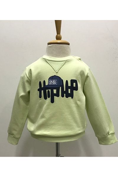 Çikoby Baby Boy Green Hip Hop Sweatshirt