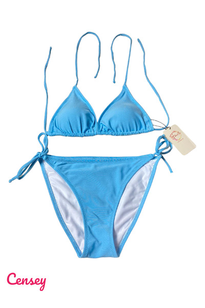 CENSEY İp Detaylı,Boyundan Bağlamalı,Ayarlanabilir İpli Bikini Takım